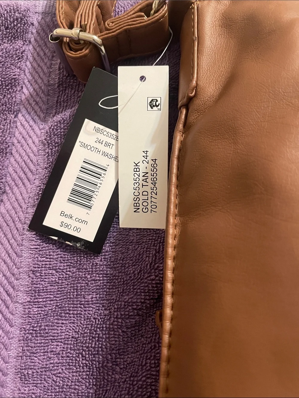 Bueno Brown Messenger Bag with Multiple Zippers